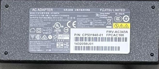 富士通 FUJITSU FMV-AC343A 19V 4.74A ACアダプタ FPCAC166 動作品 中古 純正品 匿名配送 - メルカリ