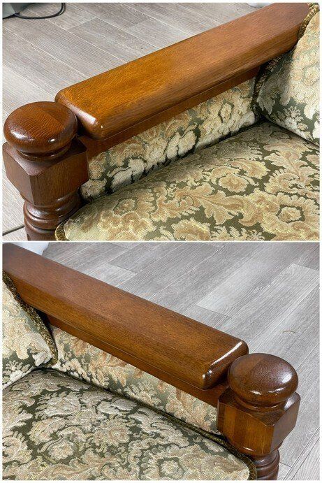 2705 カリモク オールド 金華山 オーク材 3人掛け ソファ 3P トリプル