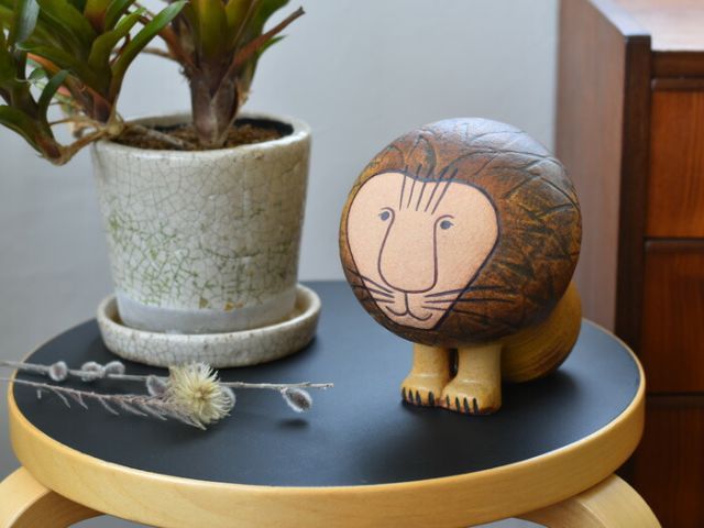 リサラーソン 陶器 オブジェ Lisa Larson リサ・ラーソン ライオン アフリカライオン AFRICA LION ミディアムサイズ midi M 北欧 北欧デザイン 北欧雑貨 置物 ギフト