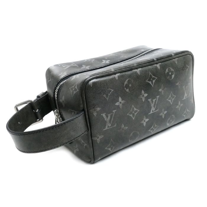 LOUIS VUITTON ルイ ヴィトン モノグラム ブラッシュド ロッカー ドップキット セカンドバッグ M11670 ICチップ メンズ