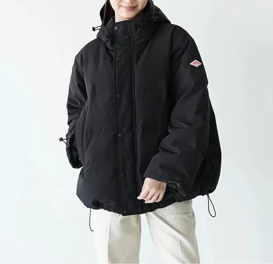 ♥ ダントン DANTON ダウン フーデッド ジャケット ダウンジャケット レディース メンズ 男女兼用 長袖 トップス ブラック