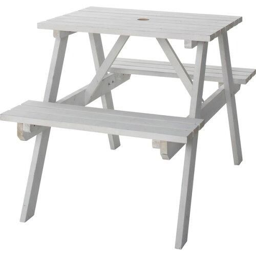 【新品・2営業日で発送】AZUMAYA 東谷 テーブル＆ベンチ W75 ODS-91WH L1