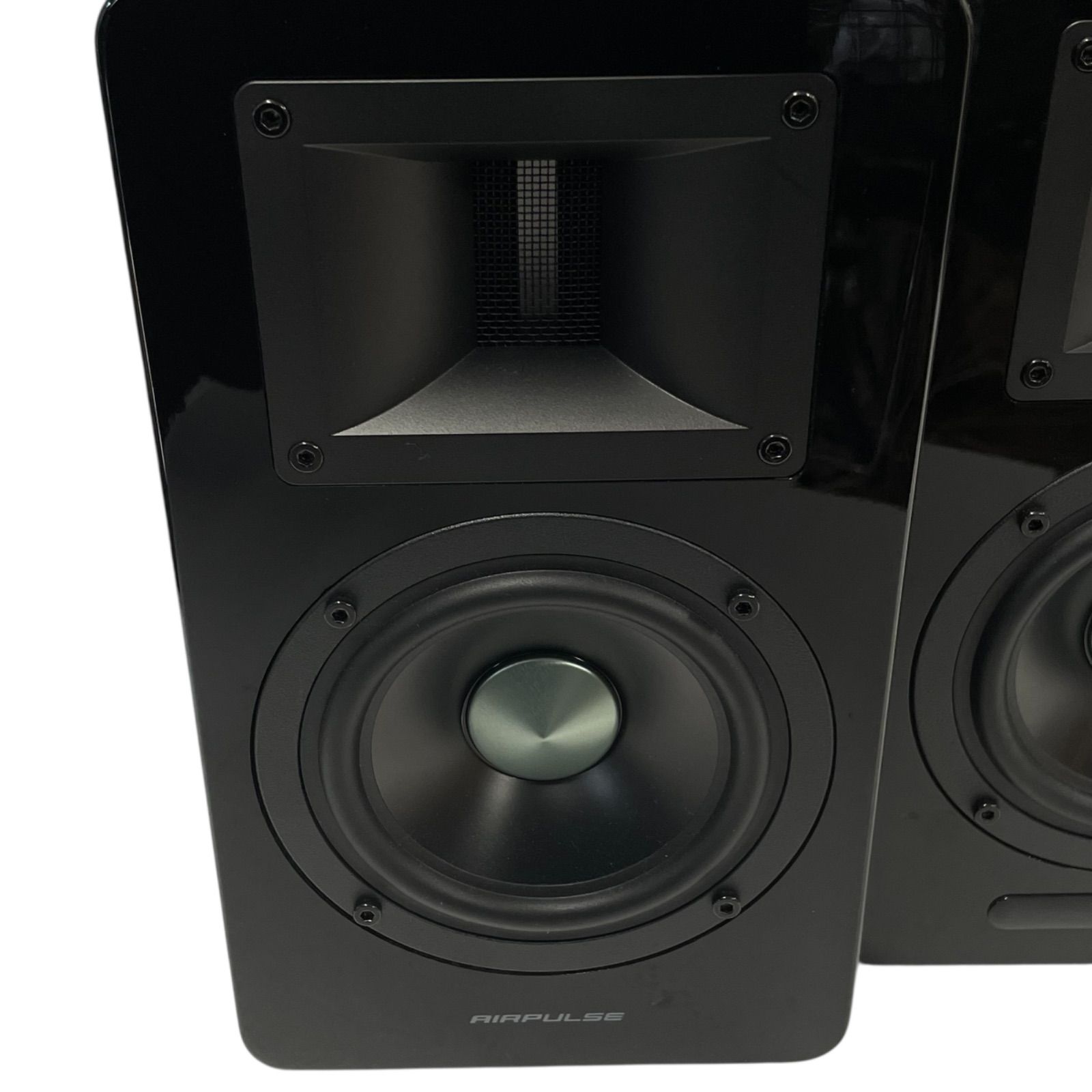 AIRPULSE エアパルス A100 BT5.0 ハイレゾ対応アクティブスピーカー ブラック ハイグロス