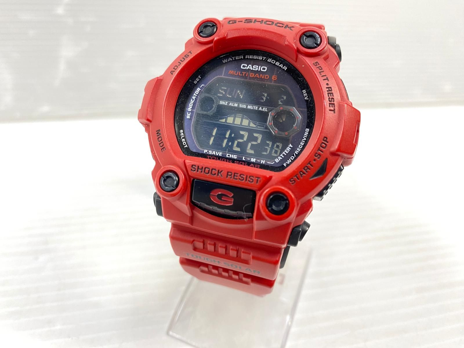 カシオ G-SHOCK GW-7900RD 電波ソーラー 時計 レッド ○YR-18464○