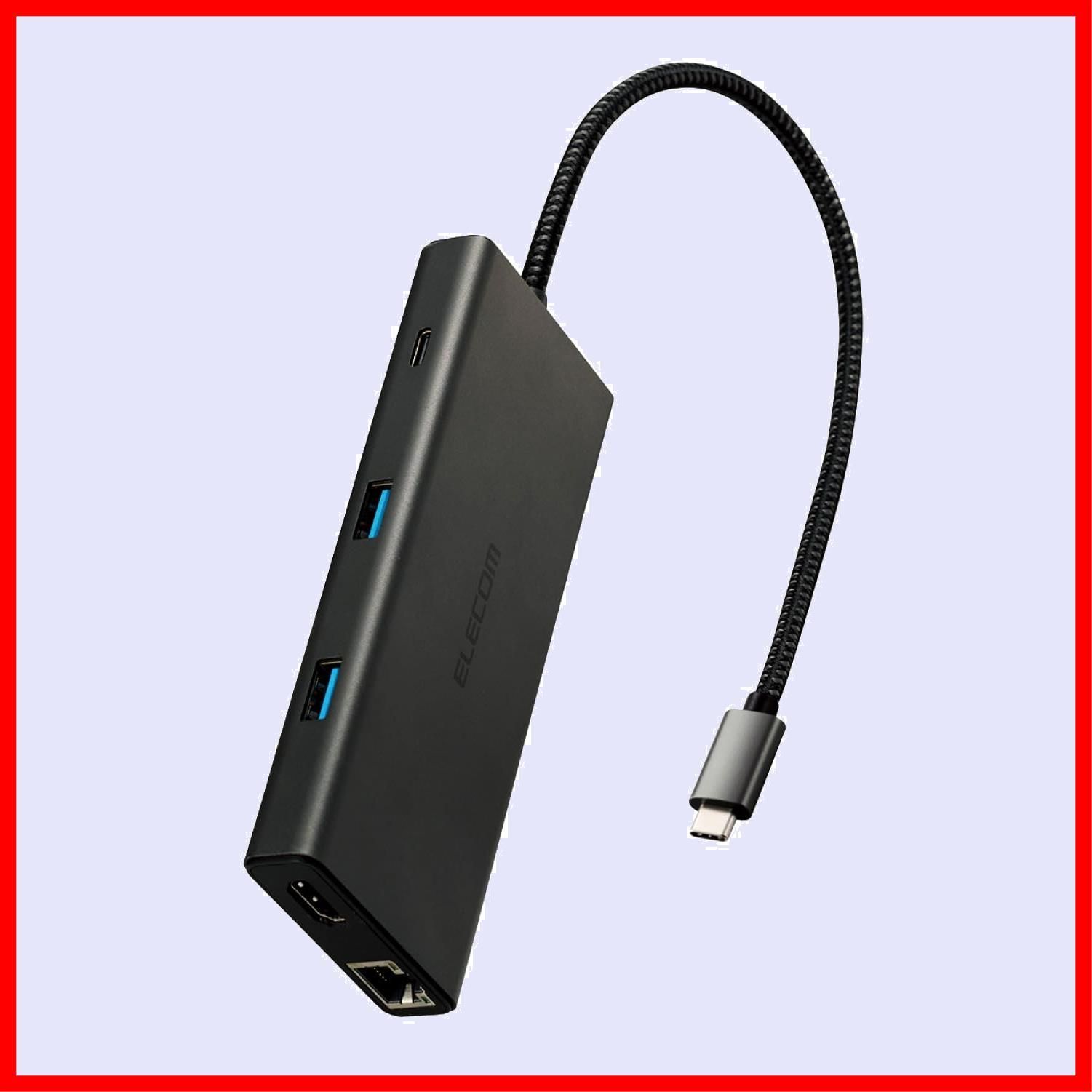 人気商品 PD対応 10in1 100W LANポート ドッキングステーション HDMI 4K60Hz ハブ 高速データ転送 10Gbps USB-C SD|microSD ブラック エレコム DST-W03