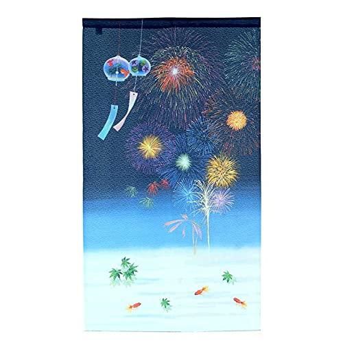 のれん 150cm丈 和風のれん おしゃれ 花火 金魚 風鈴 夏 涼風 のれん 150cm丈 和風のれん おしゃれ 花火 金魚 風鈴 夏 涼風