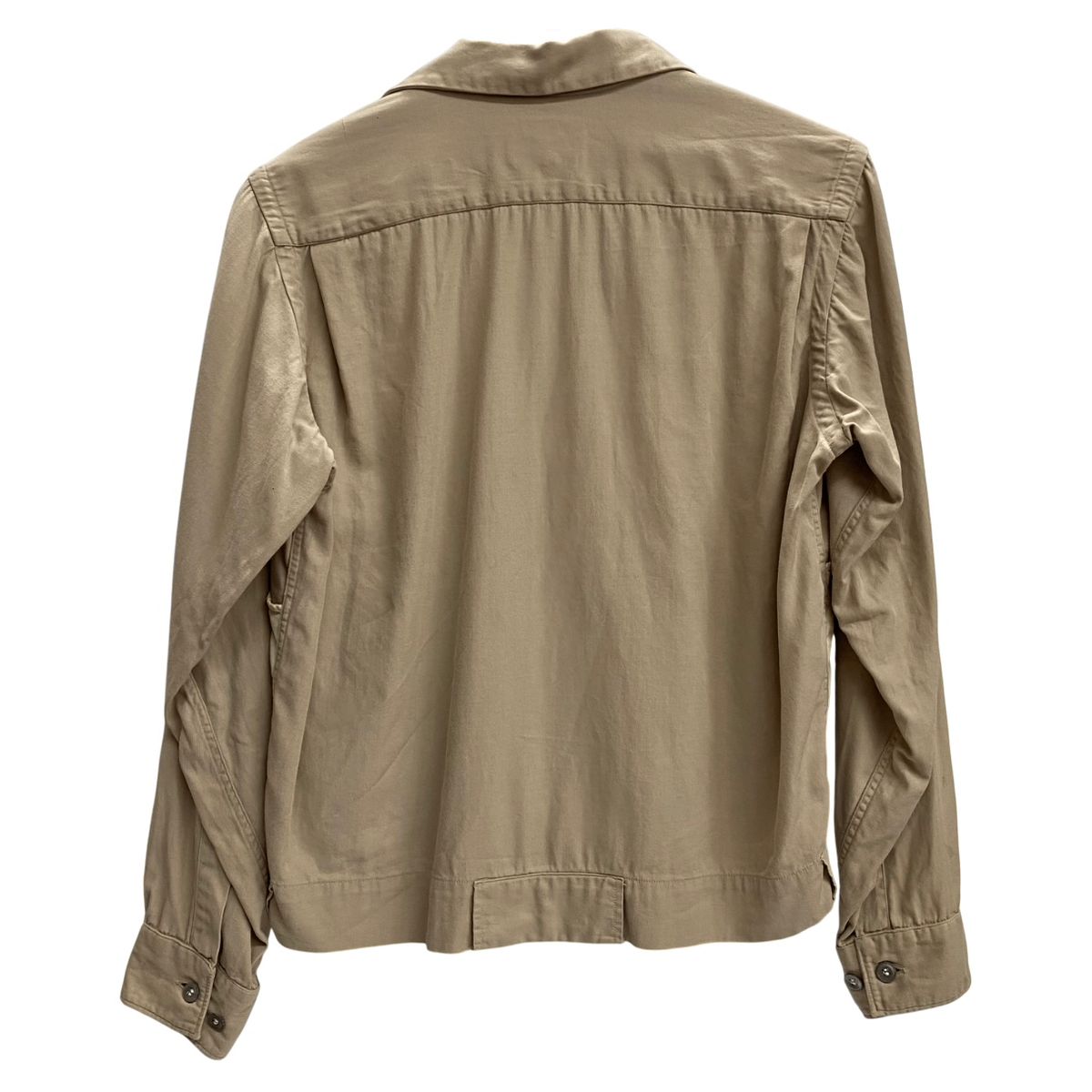 ヴィンテージ 40 s The KANGAROO SHIRT by MACK カンガルーシャツ 長袖シャツ ベージュ Sサイズ 201MT-4577 VB