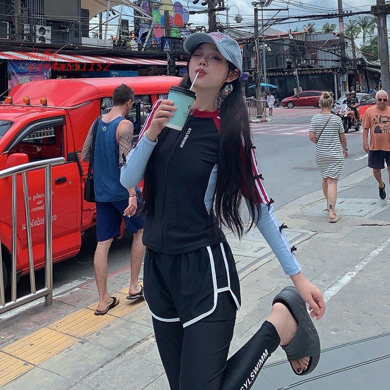 水着 レディース セパレート タンキニ 5点セット 婦人 日焼け対策 プール ラッシュガード マリンスポーツ ショートパンツ レギンス オトナ女子 リボン 海水浴 am4a551152