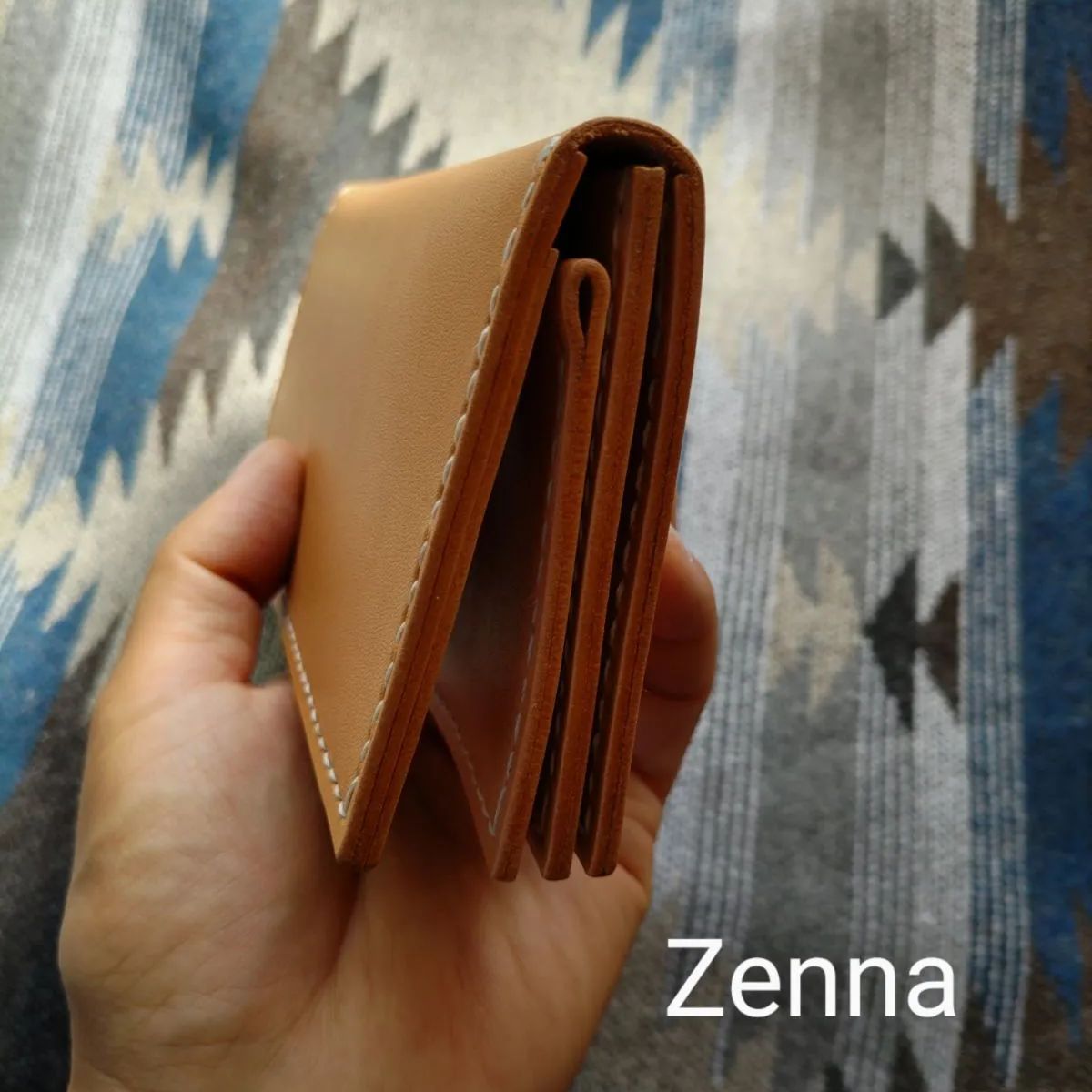 本革 牛革 ハンドメイド 長財布 ロングウォレット no.1043