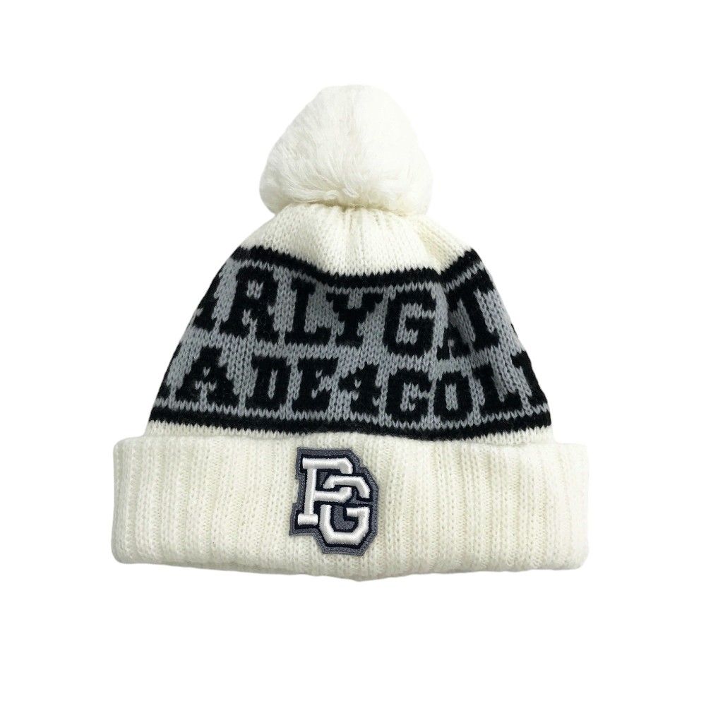 PEARLY GATES パーリーゲイツ ニット帽 ボンボン　ゼブラ柄 y2k パーリーゲイツ ニット帽 PEARLY GATES パーリーゲイツ ニット帽