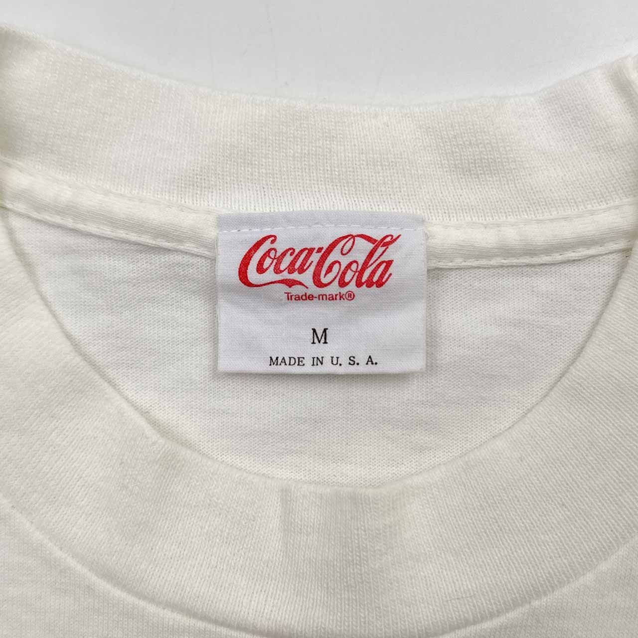 90s USA製 Coca・Cola コカコーラ ロゴ プリント 丸胴 企業 半袖