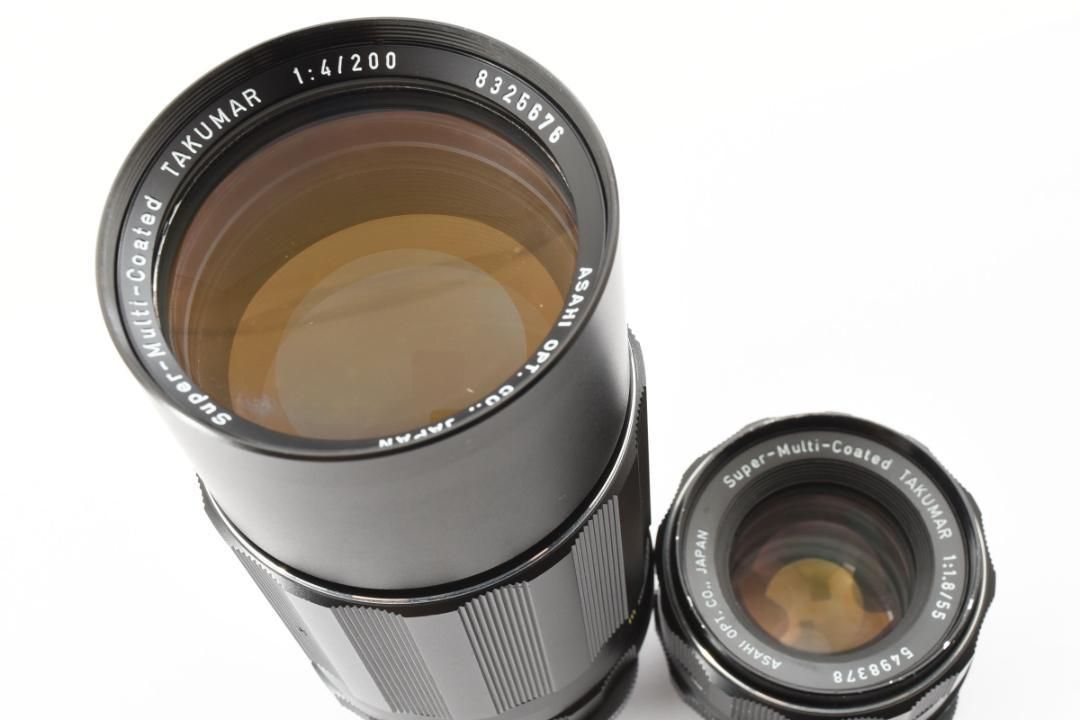 ダブルレンズセット】 SMC Takumar 55mm 200mm SO256 【公式通販】