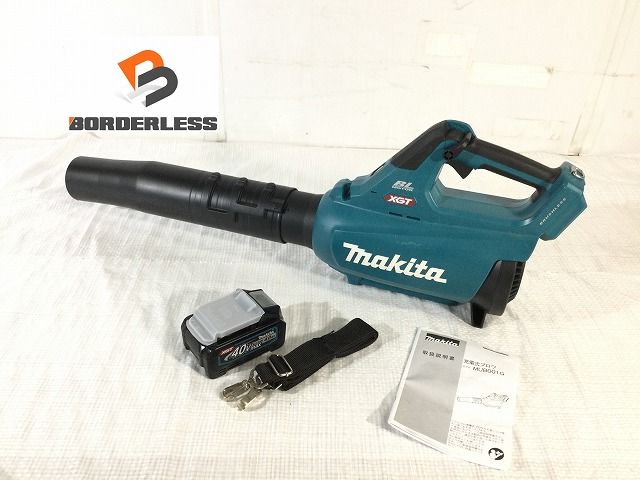 makita マキタ 40Vmax 充電式ブロワ MUB001G バッテリ1個 40Vmax 4.0Ah 充電回数45回 コードレスブロワー 108237