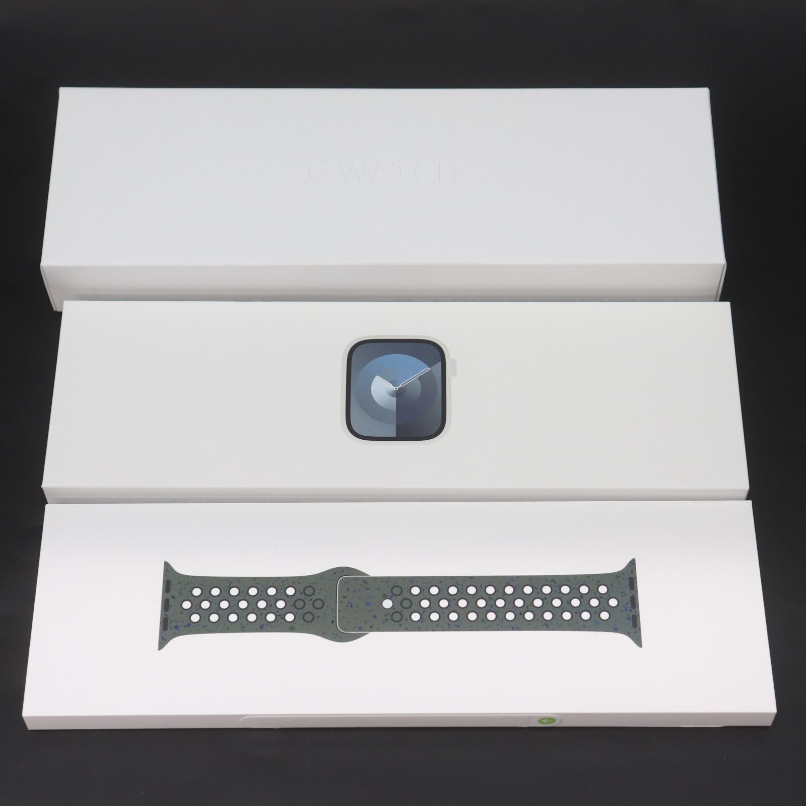 ITW7FE5CH4YG 未開封 Apple Watch Series9 アップルウォッチ MR9R3J/A 45mm GPSモデル ナイキ スポーツバンド シルバーアルミ