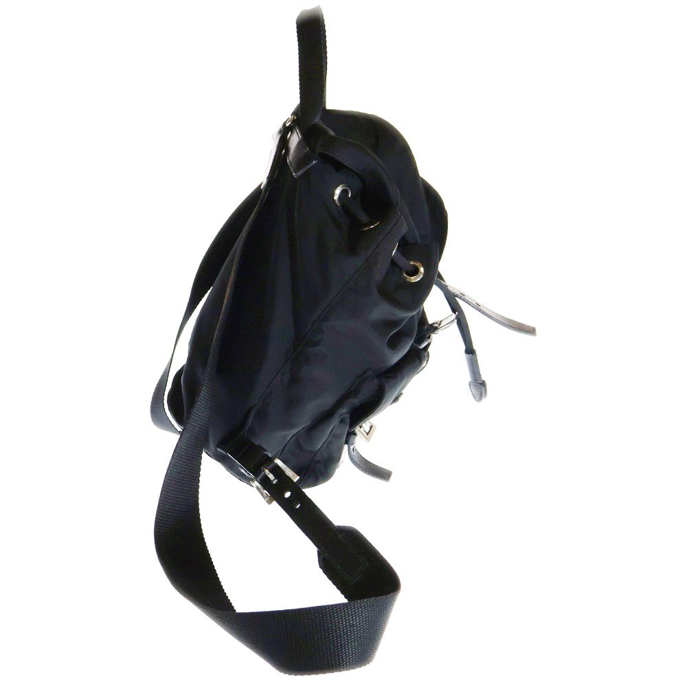 PRADA プラダ ナイロン ミニ リュック 三角ロゴプレート シルバー金具 PRADA プラダ ナイロン ミニ リュック 三角ロゴプレート シルバー金具