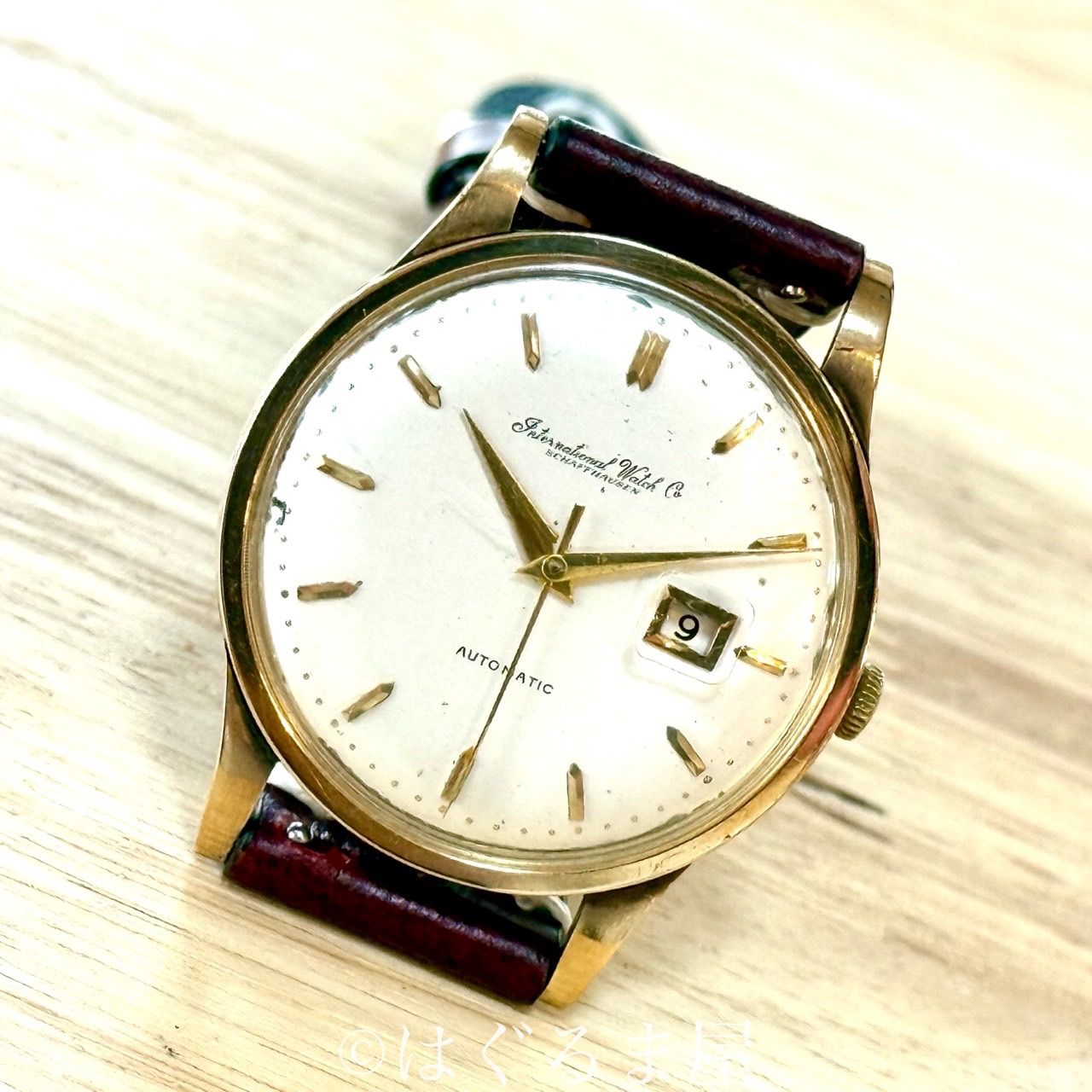 63年製造 IWC オールドインター 18金無垢 自動巻 メンズウォッチ 点検