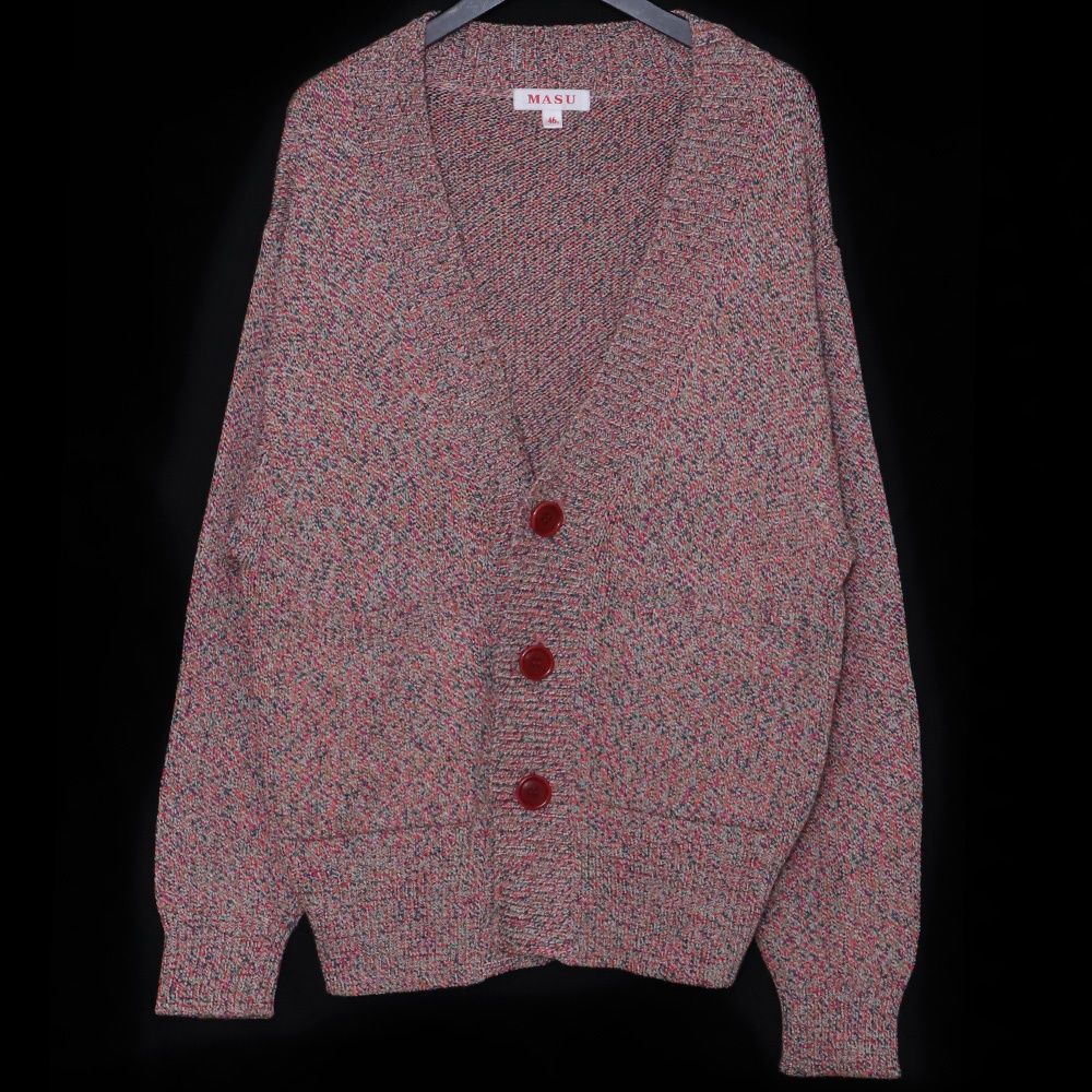MASU MELANGE LOOSE CARDIGAN サイズ46 ピンク - メルカリ