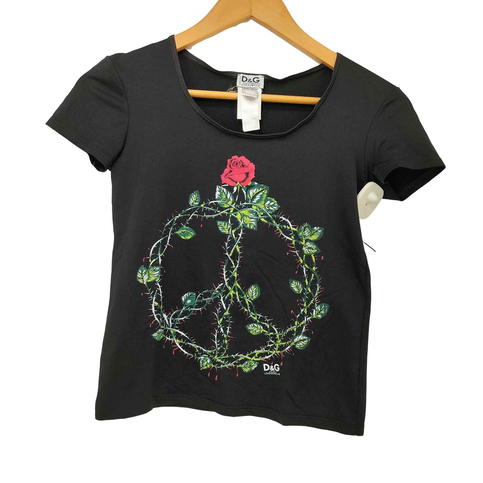 DOLCE & GABBANA レディース ロゴ 花柄 Tシャツ 花柄 Dolce & Gabbana(ドルチェ&ガッバーナ) Tシャツ