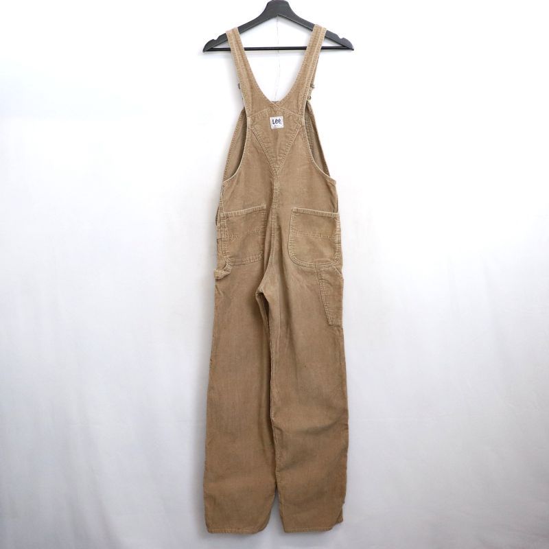 Lee オーバーオール コーデュロイ モカブラウン USA製 70s W34 レディース 古着 70s USA製 Lee コーデュロイ ワーク
