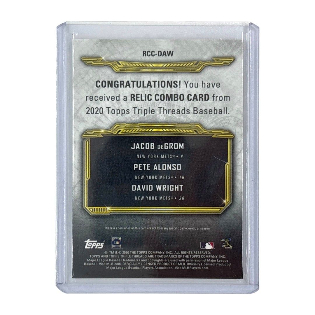 TOPPS MLBカード TRIPLE THREADS JACOB DEGROM PETE ALONSO