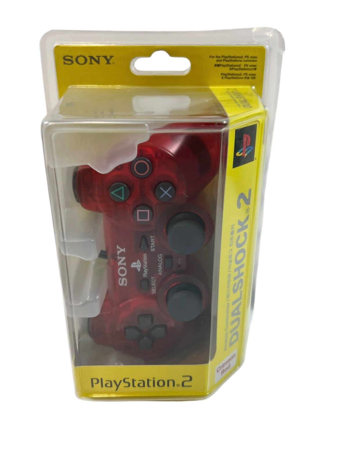 未開封 ♥品 ps2 コントローラー 海外版 PlayStation2 クリムゾン レッド