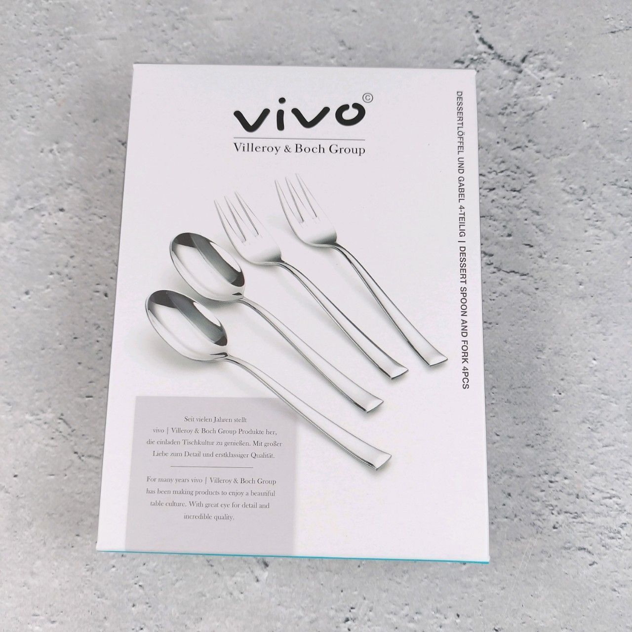 vivo Villeroy & Boch Group デザートスプーン・フォーク4点セット 食器 ステンレス (2304111347) - メルカリ