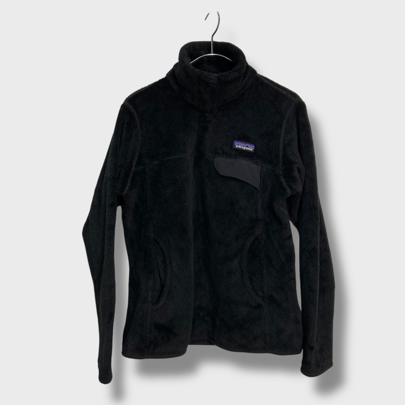 ☆Patagonia☆リツールスナップT☆フリースプルオーバー☆黒☆S 