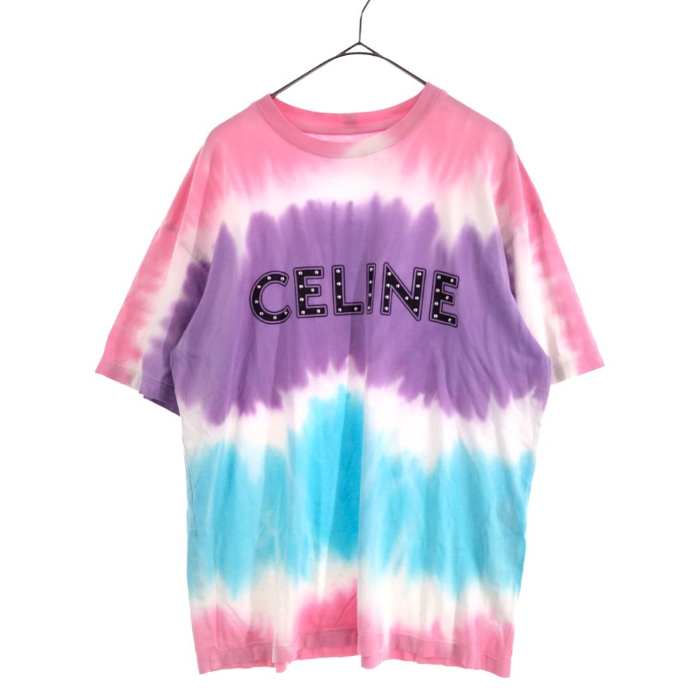 CELINE (セリーヌ) 21SS スタッズロゴプリントルーズ半袖Tシャツ