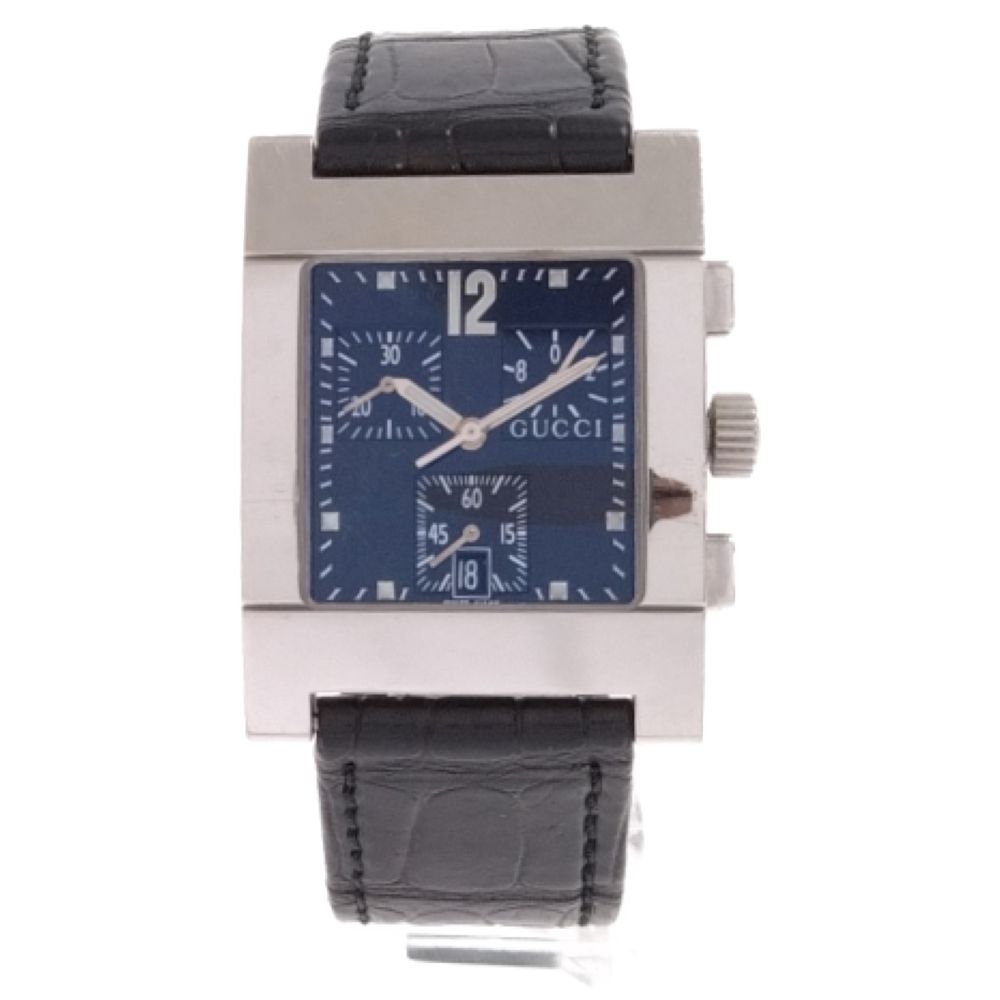 GUCCI (グッチ) 7700 Chrono クロノグラフ スクエアフェイス 腕時計 