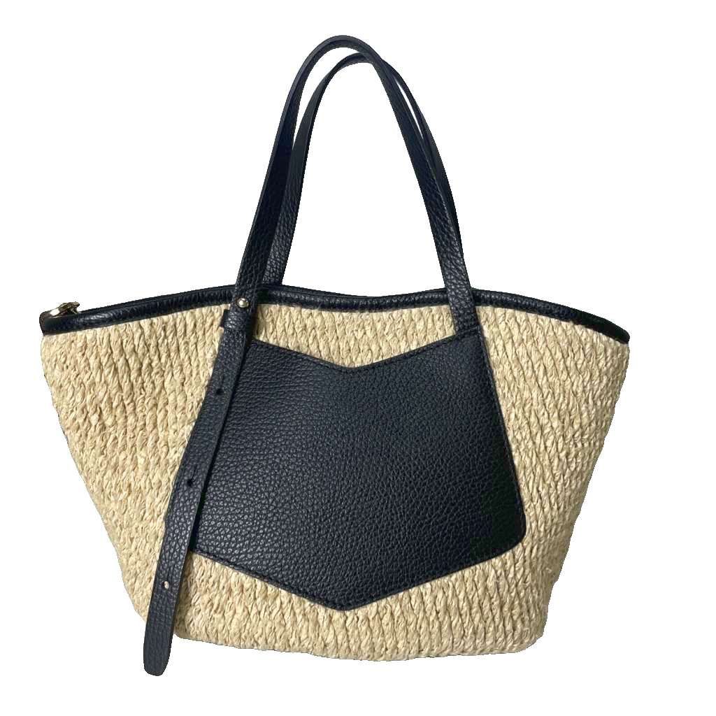ロリステッラ loristella 2way カゴバッグ バスケット ショルダーバッグ ハンド ナチュラル 黒 ブラック