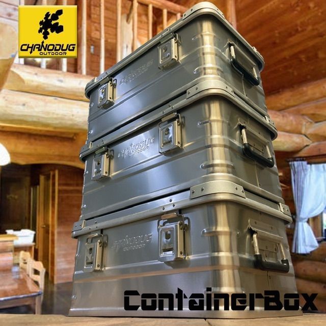 CHANODUG OUTDOOR スタッキング アルミ コンテナボックス 50L