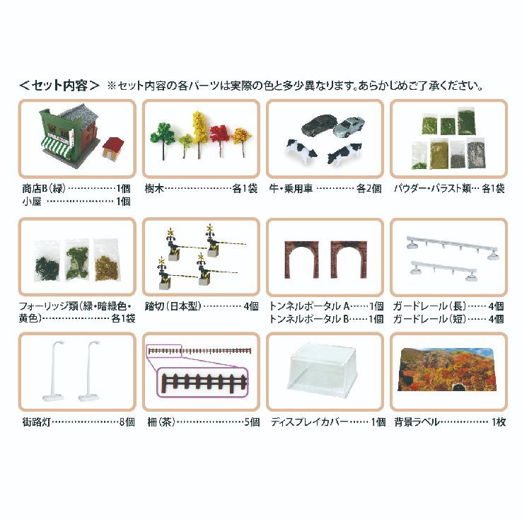 SS002-5 Zショーティーミニレイアウトセット〈トンネルタイプ〉専用情景セット3