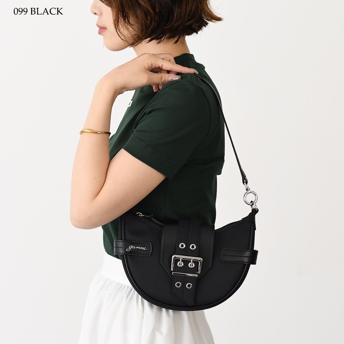 Ganni ガニーバック GANNI ガニー ハンドバッグ Bou Bucket Bag A6934 5894