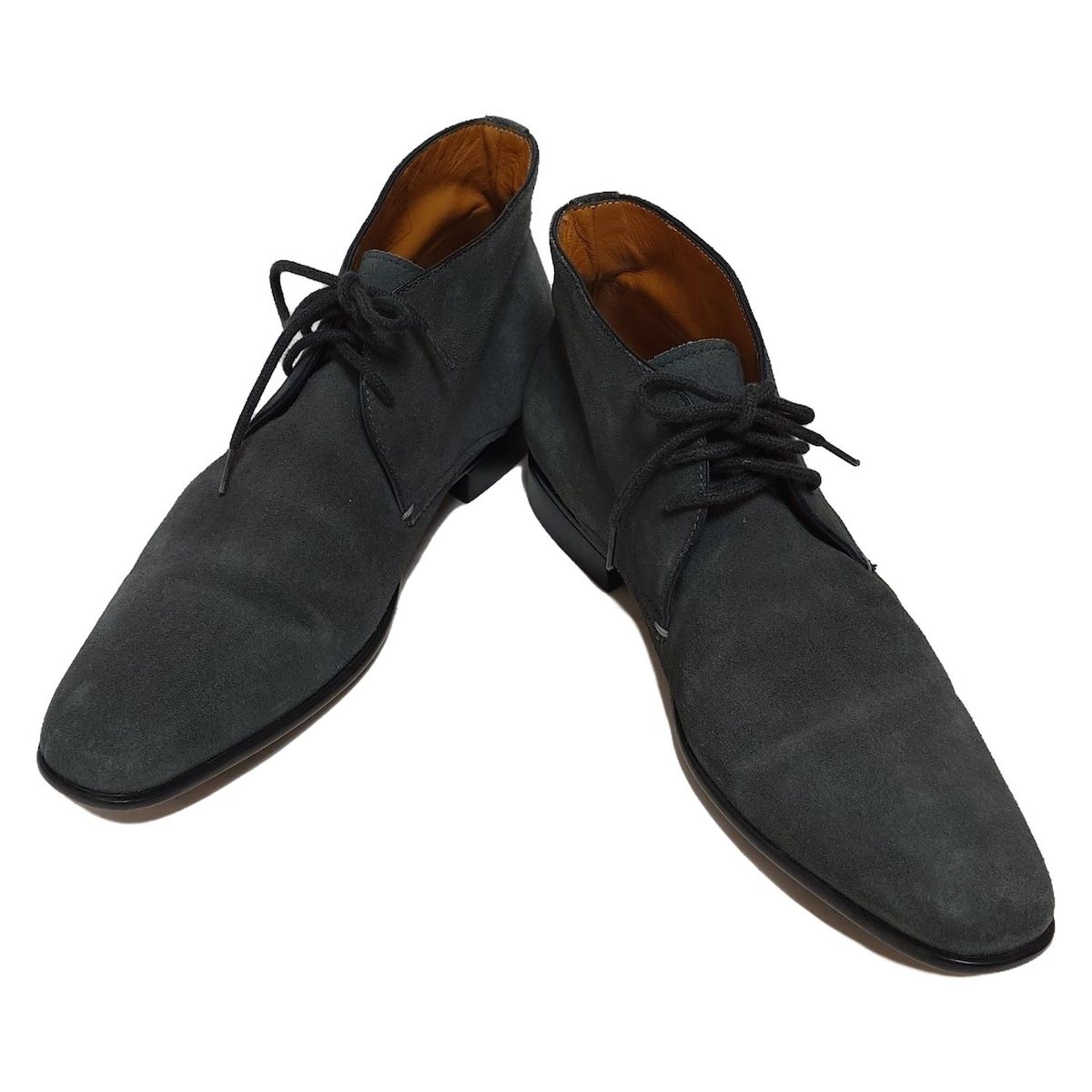 SANTONI サントーニ ショートブーツ 5 メンズ - グレー デザートブーツ