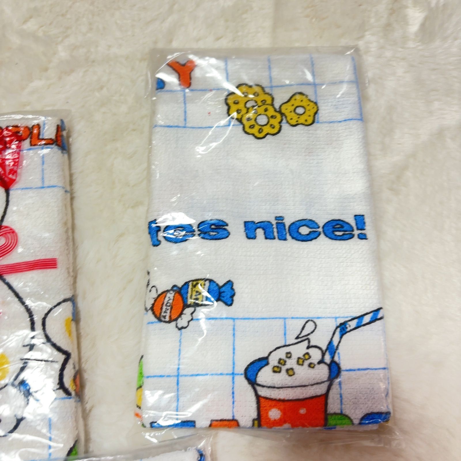 未使用 レトロポップ タオル セット 当時物 昭和レトロ インテリア まとめ売り レトロポップ 昭和レトロ 当時物 タオル セット インテリア 花柄