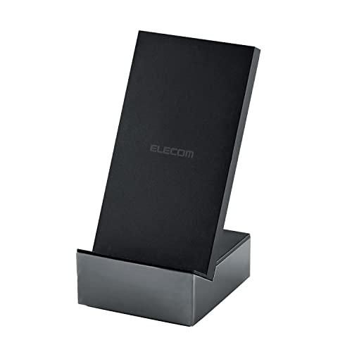 【新品・5営業日で発送】エレコム ワイヤレス充電器/10W/7.5W/5W/スタンドタイプ/ブラック(W-QS07BK)