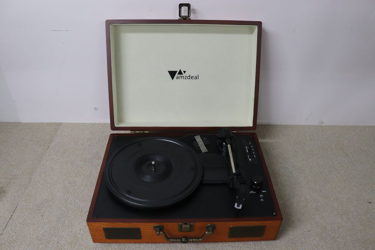 Amzdeal アマゾンディ－ル AMDCPJ01 Portble Record Player ポ－タブルレコ－ドプレイヤ－ |2600