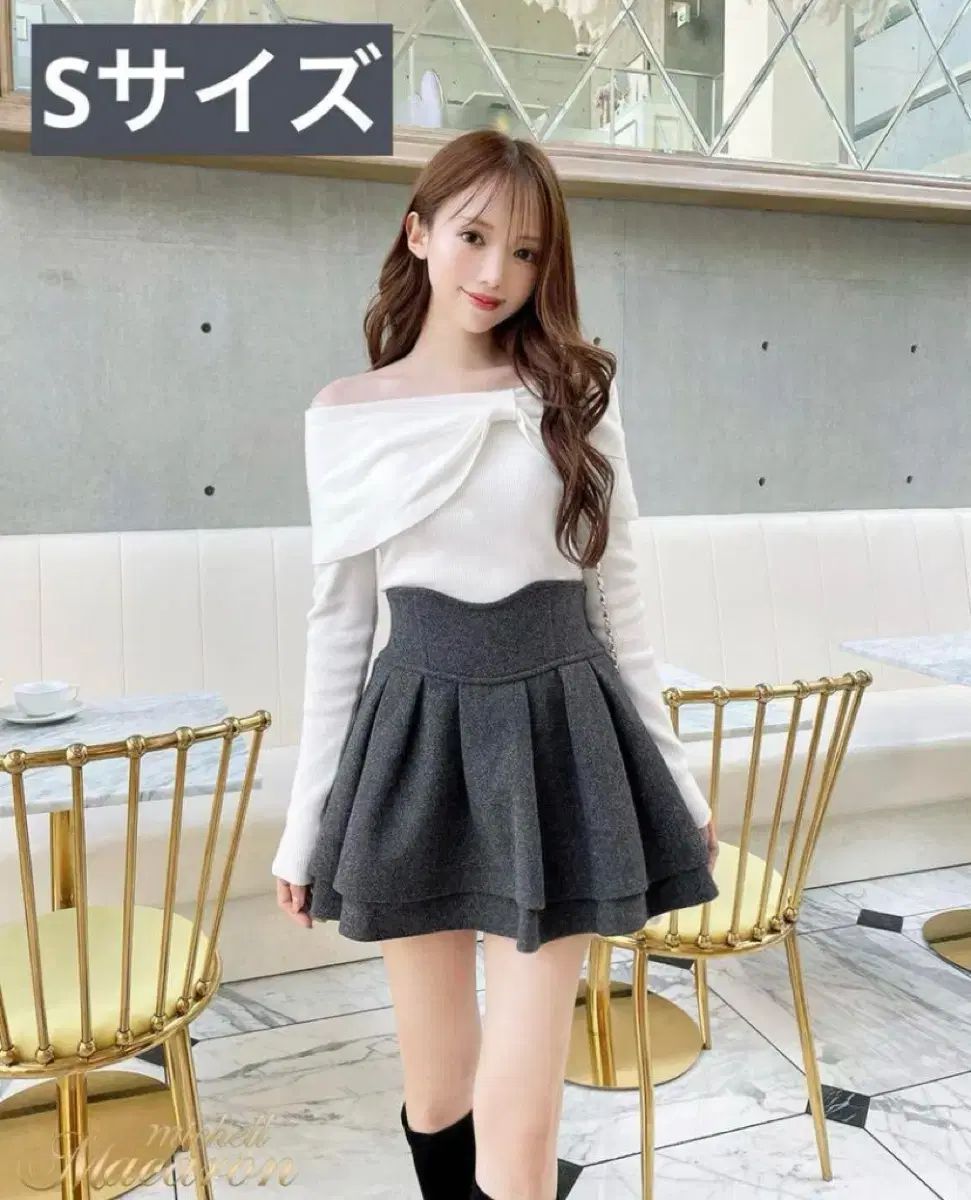 ミシェルマカロン ウール ミ覚 スカート 量産型 スナ系 ピウム ロジータ リズリサ エブリン