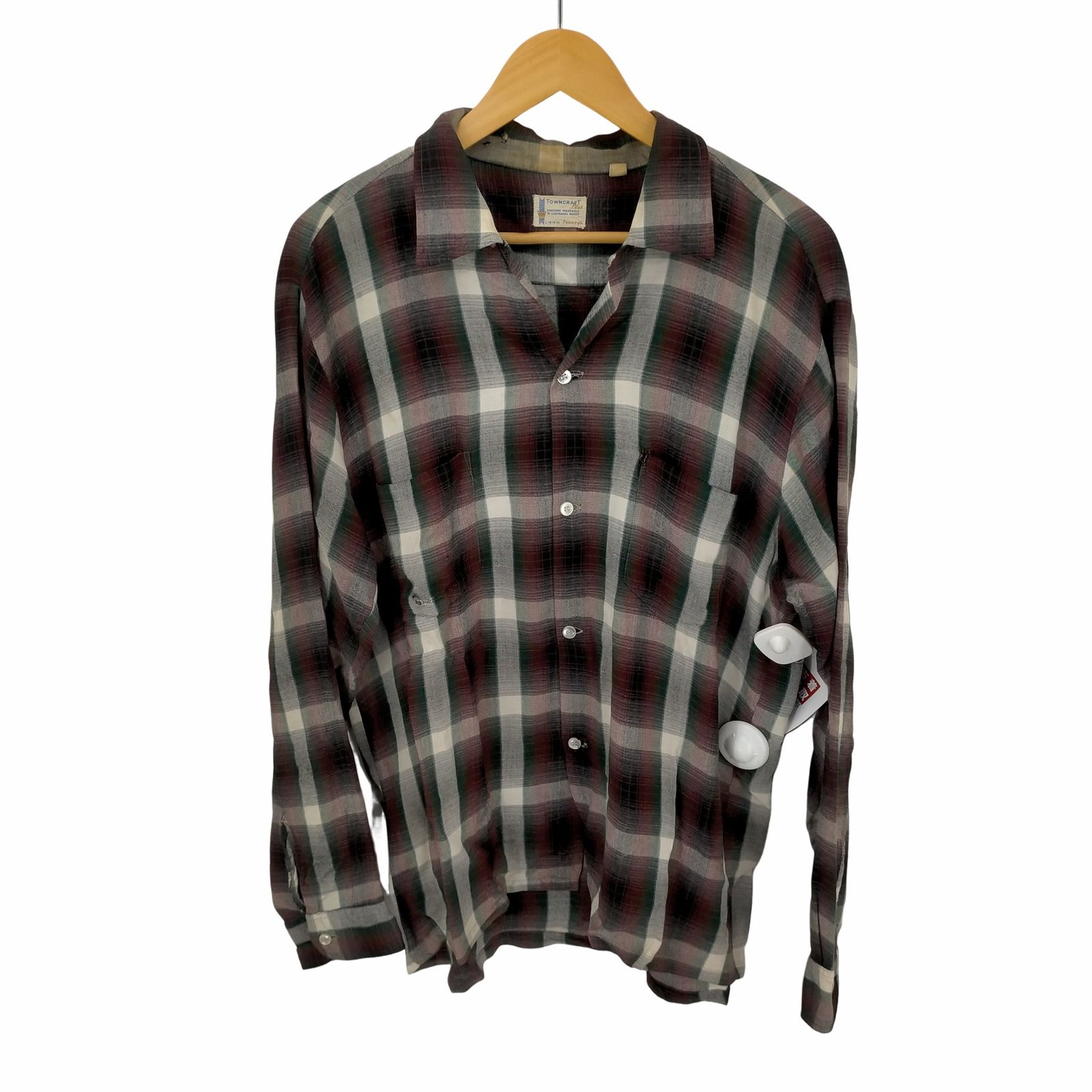 PENNEY'S ペニーズ　レーヨンシャツ　柄シャツ 復刻　タウンクラフト タウンクラフト TOWN CRAFT 60S PENNY'Sタグ レーヨン オープン