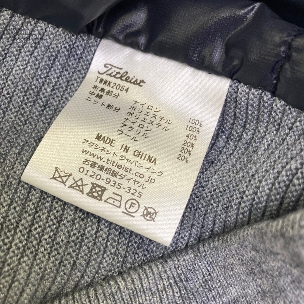 タイトリストカシミア100%VネックセーターLLsize 日本製】カシミヤ100