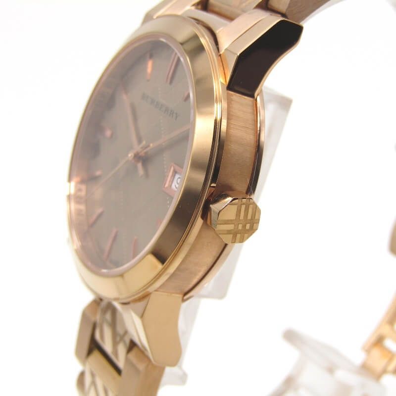 BURBERRY バーバリー 腕時計 THE CITY 34.5mm BU9146 シティ レディース ウォッチ デイト SS アナログ ローズゴールド 28010958