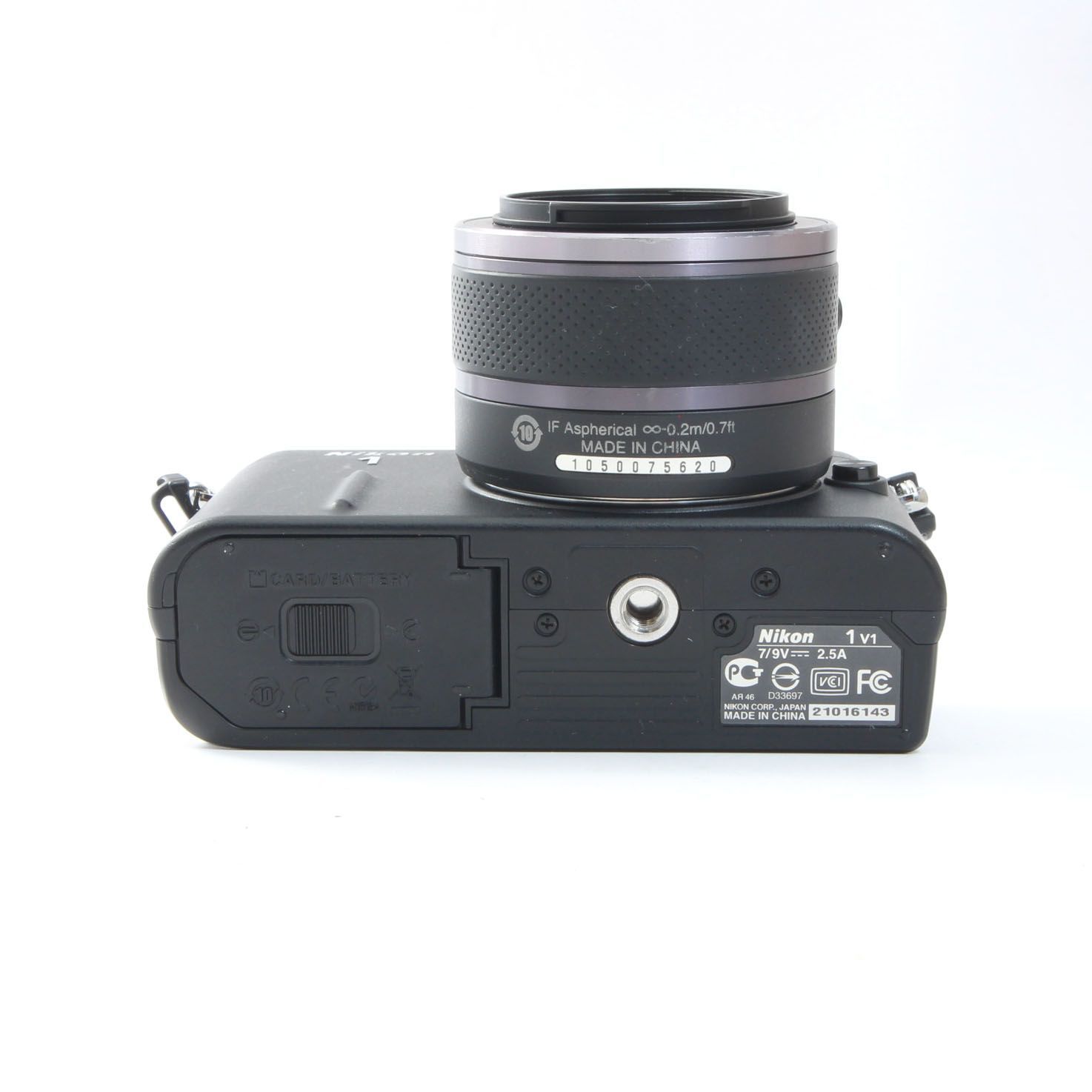 シャッター数880回】 ニコン Nikon1 V1 ブラック + 1NIKKOR 10