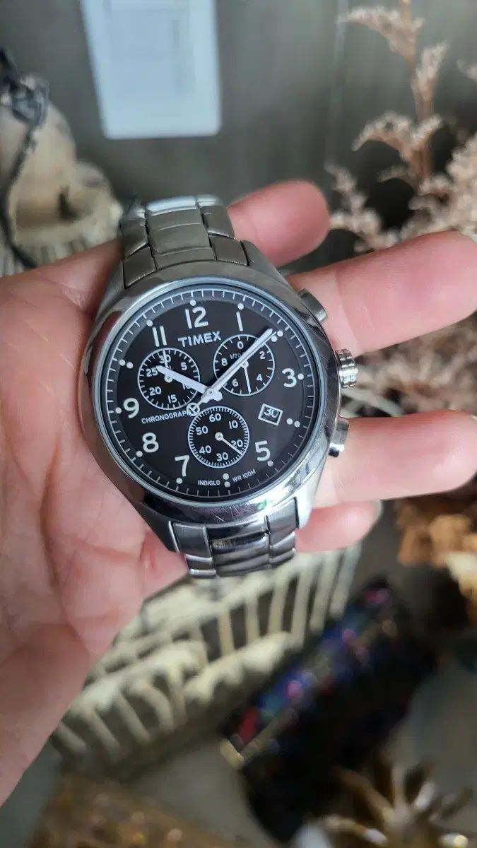 TIMEX タイメックス クロノグラフ メタル 腕時計