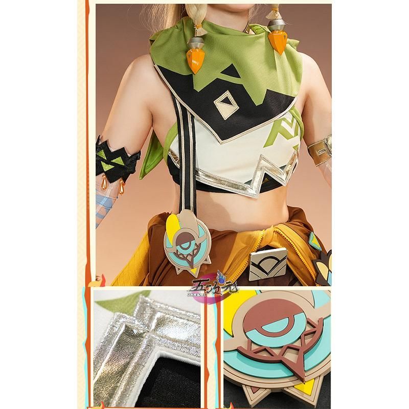 基本的な 三分妄想 原神 コスプレ カチーナ 衣装 ウィッグ 靴 追加可 CS091007BJ ハロウィン 自分へのご褒美