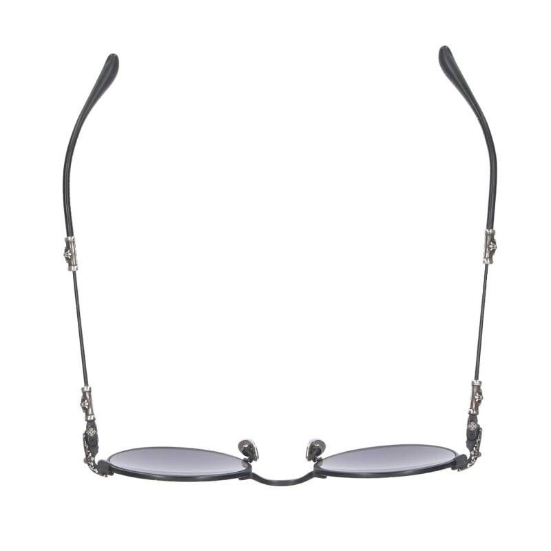 ファッション小物クロムハーツ BUBBA-A クロステンプルメタルフレームラウンドサングラス/眼鏡 メンズ 49□22-145