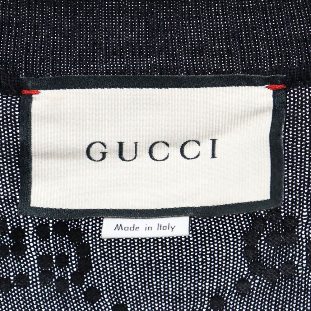 【新品未開封・送料無料】 GUCCI (グッチ) GGラインストーン ニットカーディガン 555040 ニット/セーター