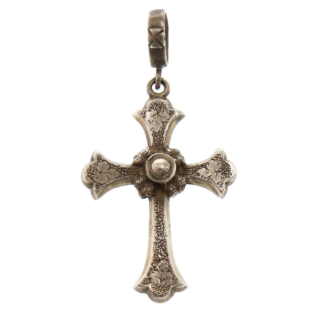 Loree Rodkin ローリーロドキン Antique Leaf Cross アンティーク リーフクロス ペンダントトップ ネックレストップ シルバー