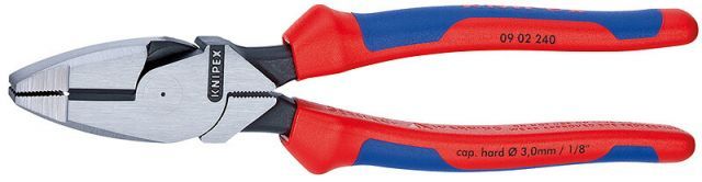 クニペックス(KNIPEX)架線工事用強力型ペンチ240mmコンフォートハンドル 0902-240