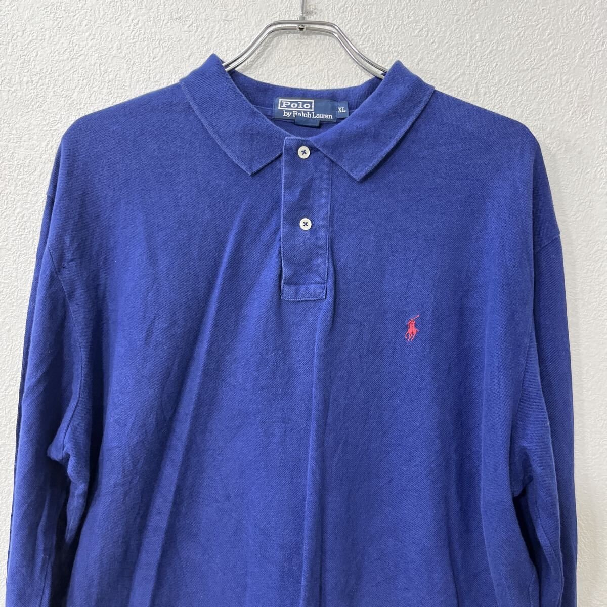 POLO RALPH LAUREN 長袖 ポロシャツ XL ブルー ポロ ラルフ