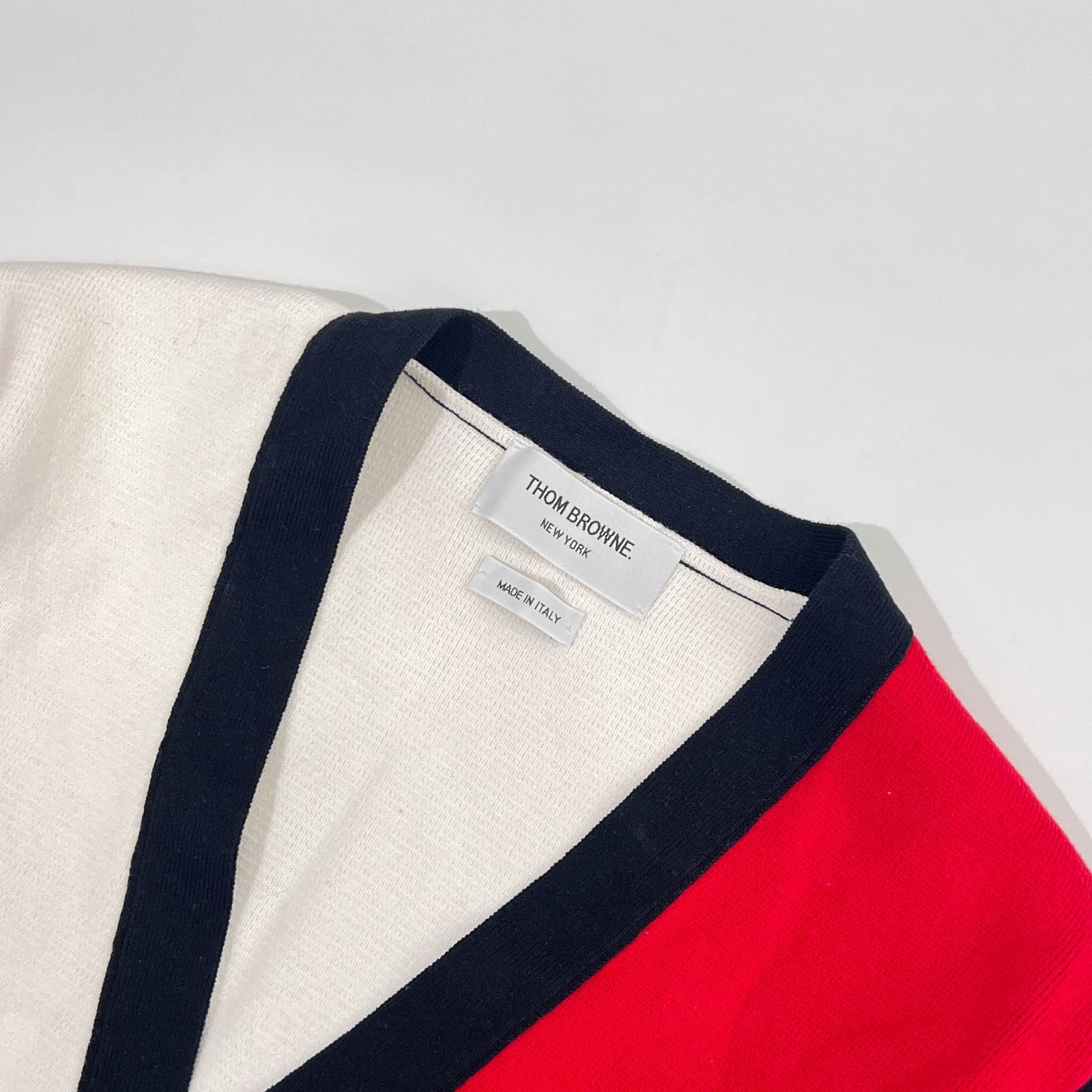 イタリア製 人気 THOM BROWNE トムブラウン トリコロールカラー